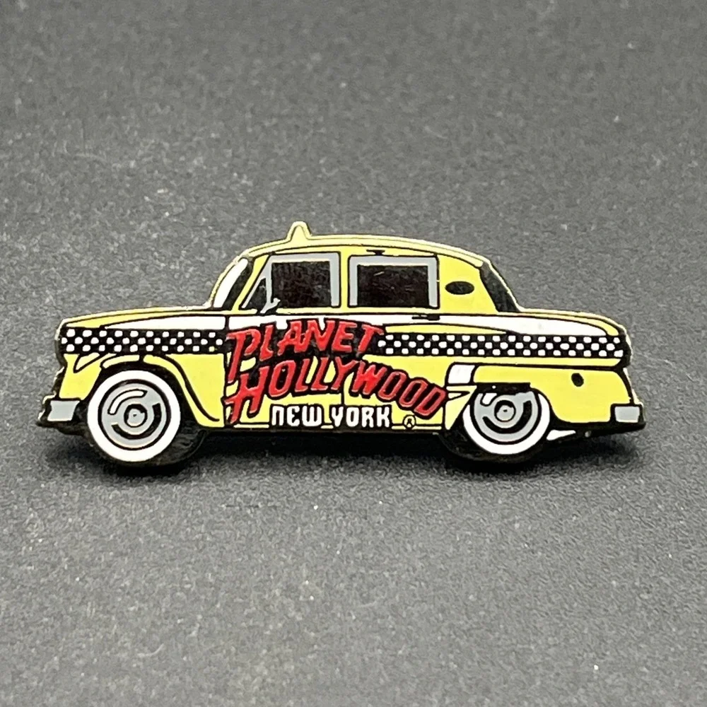 Planet Hollywood New York City Taxi Cab Lapel Hat Pin